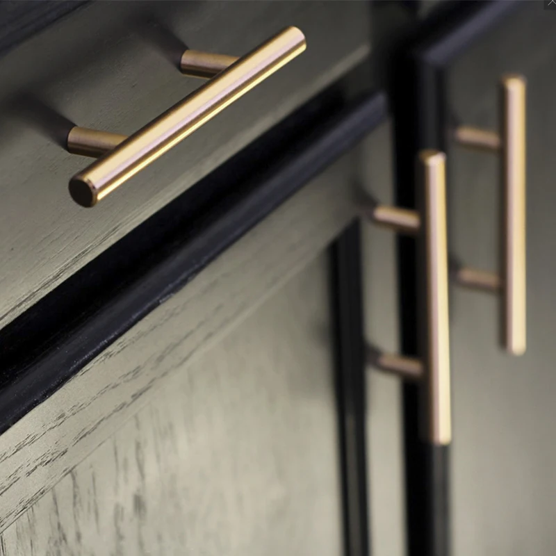 Черная ручка для мебели мебель спальни шкафчик шкафа винный шкаф современная