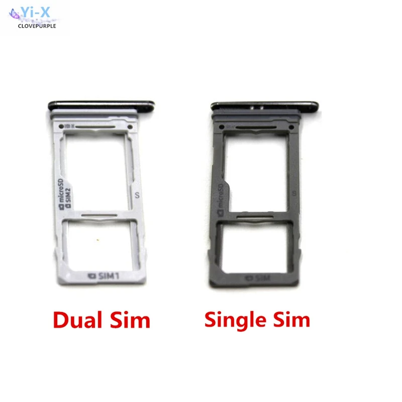 100pcs/lot SIM Card Tray Holder Micro SD Card Slot Holder Adapter for Samsung Galaxy S9 G960 S9 plus G965