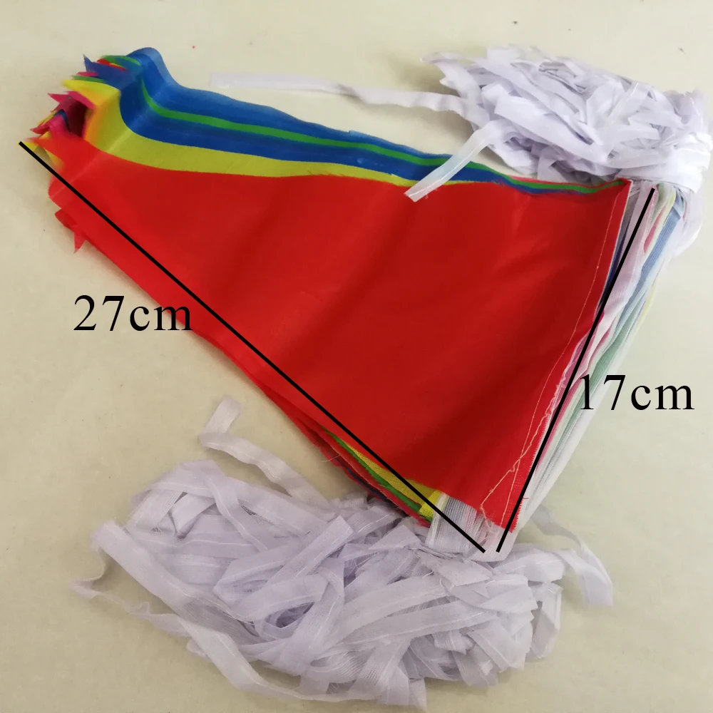10 Piece 70 Meter Beautiful Triangular Flag Banners For Outdoor Wedding Baby Shower Birthday Party Decoration Bunting | Дом и сад
