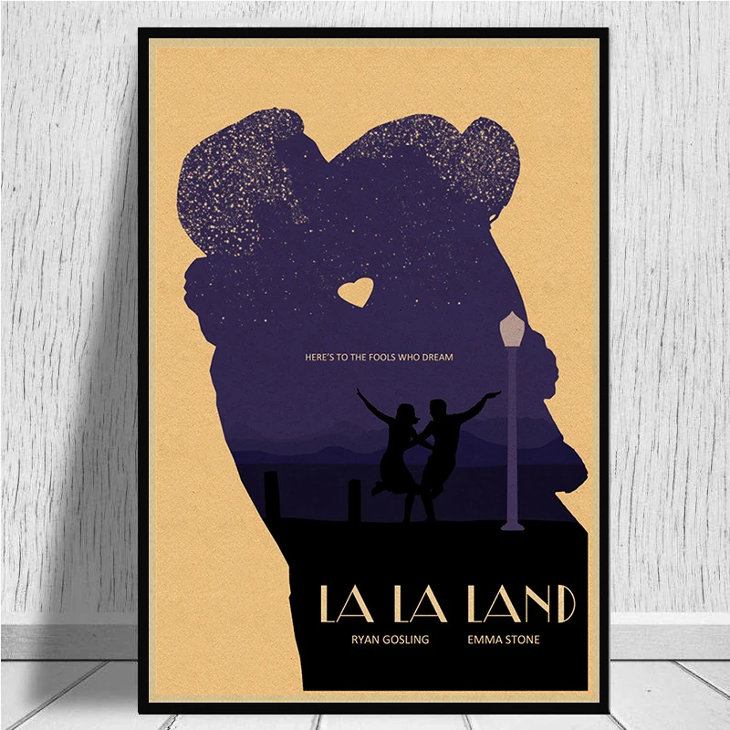 LA LAND фильм плакат из крафт-бумаги плакаты настенные наклейки домашний декор домашний художественный бренд