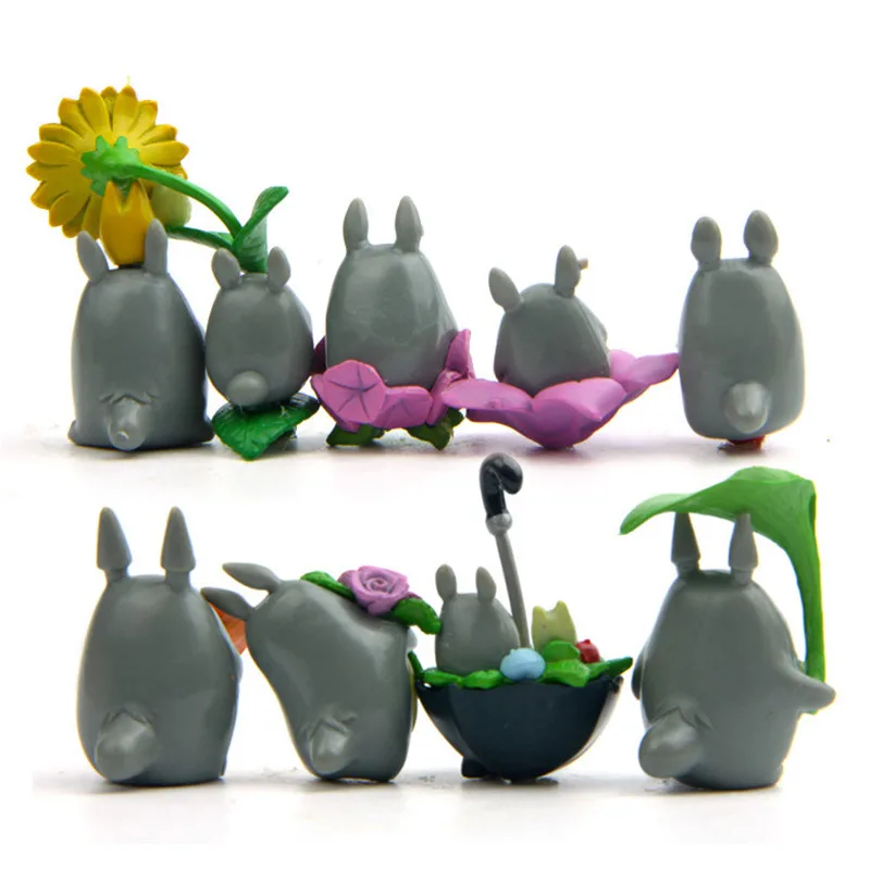 9pcs/set Kids PVC Action Figure Toys Cartoon My Neighbor Totoro Doll Kawaii Collection Model For Children 2.1cm-5.9cm Ornaments | Игрушки и