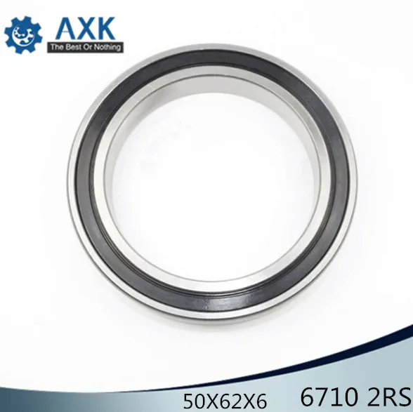 6710 2RS подшипник 50*62*6 мм (4 шт.) ABEC 1 тонкие 61710RS RS шариковые подшипники 6710RS|Валы| |