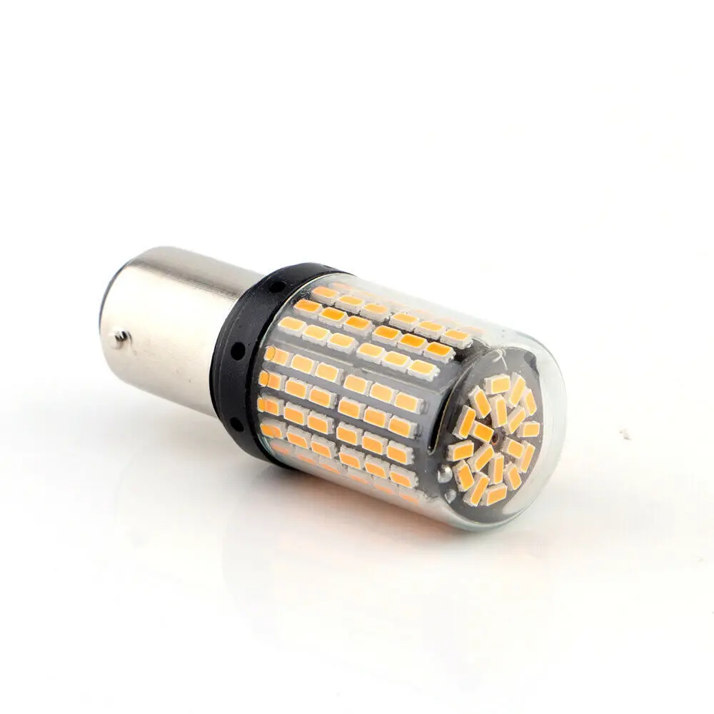 2 шт./компл. P21W BAY15D 1157 Белый светодиодный Canbus 3014 144SMD ошибок Автомобильная