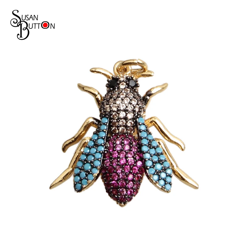 2018 летние трендовые микроподвески в виде пчелы подвески из кубического циркония