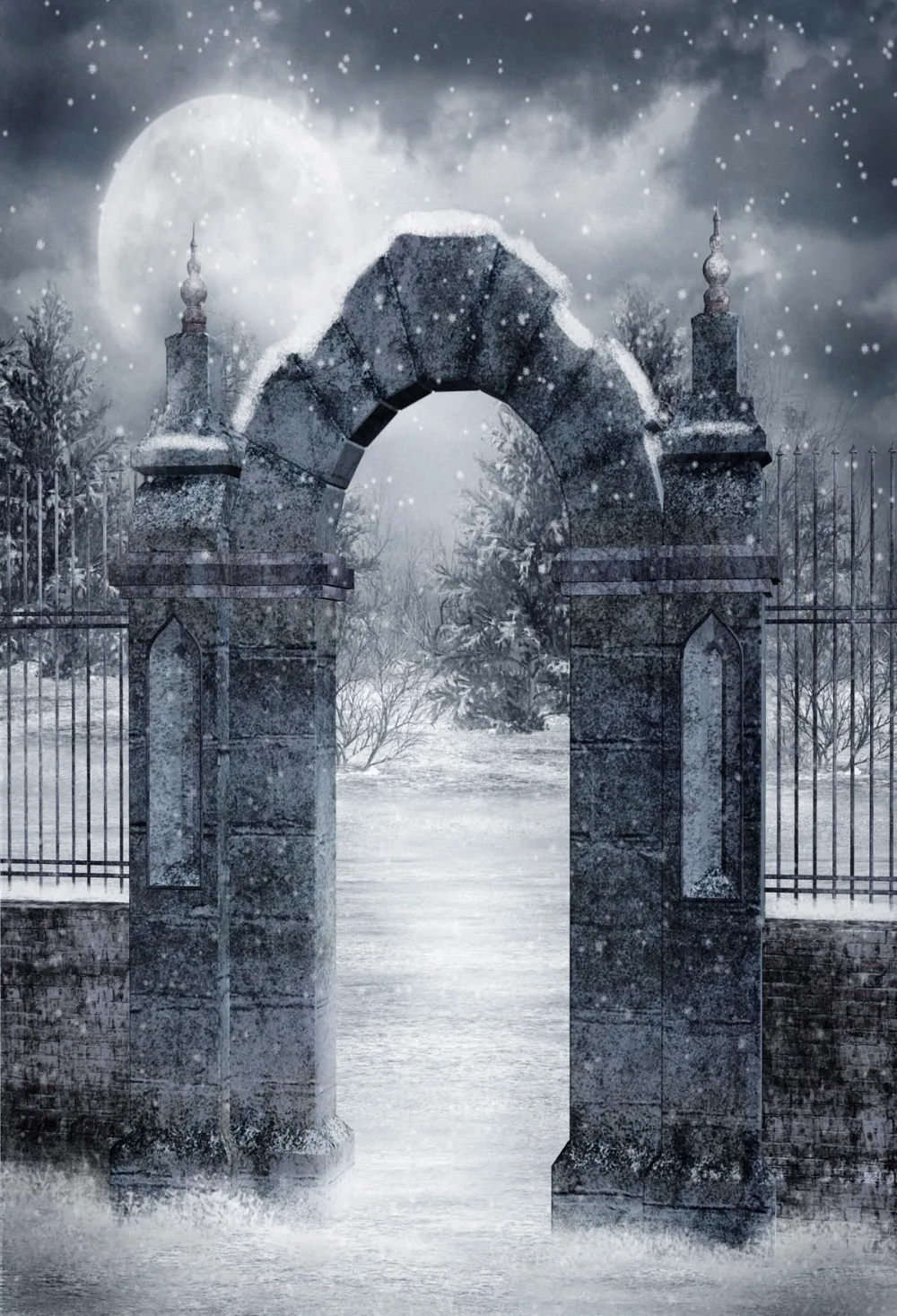 

VinylBDS Photography Backdrops Dreamy Gray Door Bhotography Background Photographic Studio