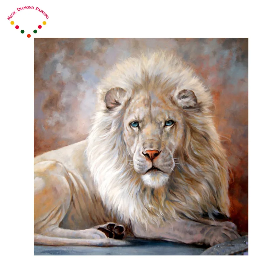 Painting rhinestones plastic crafts diy The lion king of beasts diamond painting embroidery paintings pattern | Дом и сад