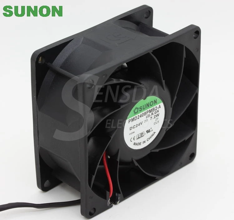 Кулер для процессора Sunon 8038 DC 24v 7 2 w вентиляторы с осевым охлаждением 80x80x38 мм 8 см 80