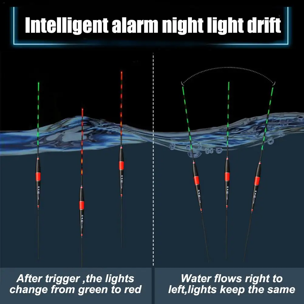 Smart Fishing Buoy Bite Fish Bite Alarm LED Bait Automatic Night Light Color Changing Electronic Buoy Intelligent Strike