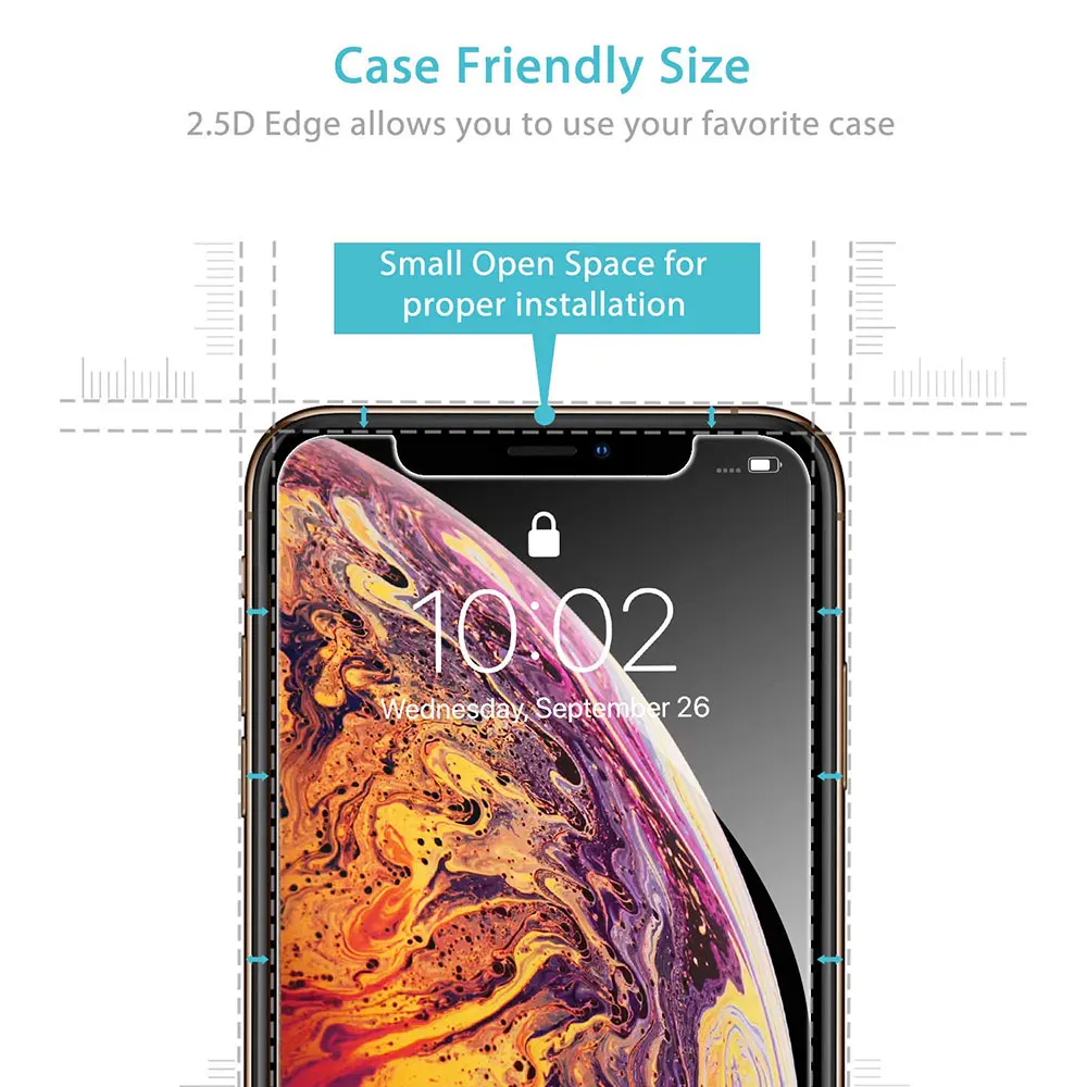 3 шт. защитная пленка из закаленного стекла для IPhone X XR XS 11 Pro Max 12 Mini 8 7 6 6S Plus 5 5S SE 2020
