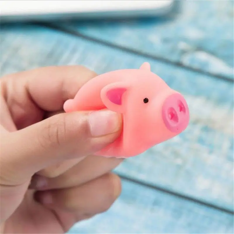 1Pc Cute Kawaii Pink Pig Animal Squeeze Toy Baby Bath Bedroom Doorbell Practical Jokes Kids Gift | Игрушки и хобби