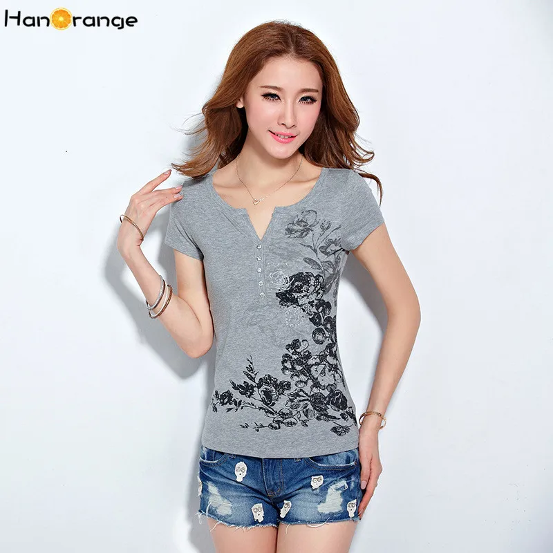 HanOrange стразы пуговица цветочный принт летняя для женщин Национальный стиль