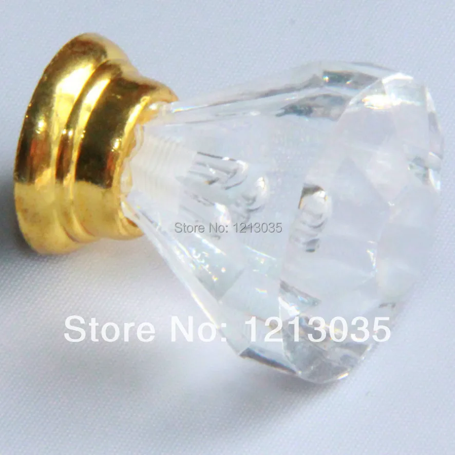 10 шт. 25 мм Пластик Потяните ручки шкаф ящик ручку двери с золотой База | Мебель