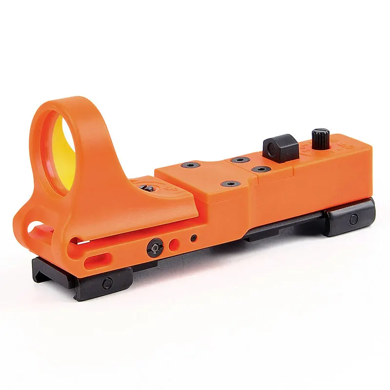 Тактический Красный точечный прицел EX 182 Element SeeMore Railway Reflex Sight C-MORE с красным и зеленым освещением для страйкбола - Цвет: ORANGE