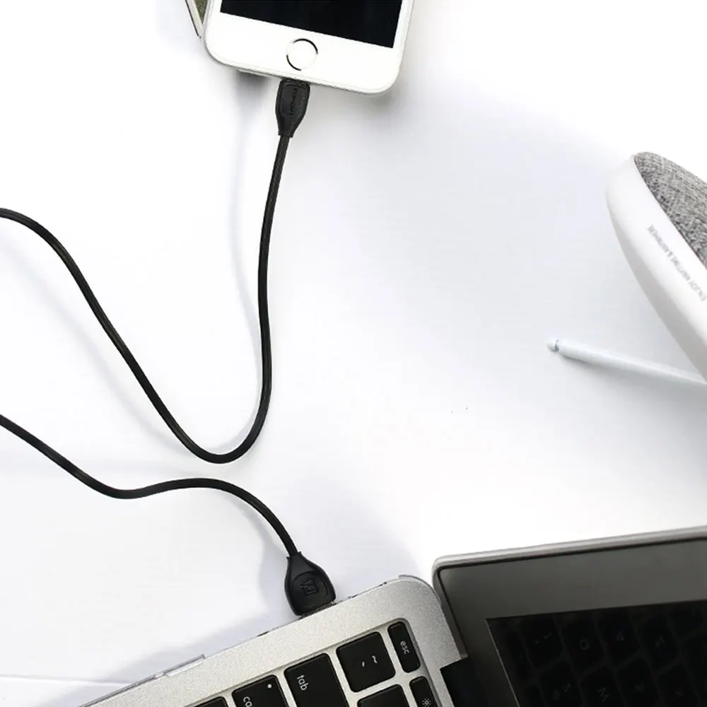 Remax 1.8A USB кабель для синхронизации данных, кабель для быстрой зарядки для телефона Xs max Xr X 8 7 6 plus 6s 5S 5 4S SE