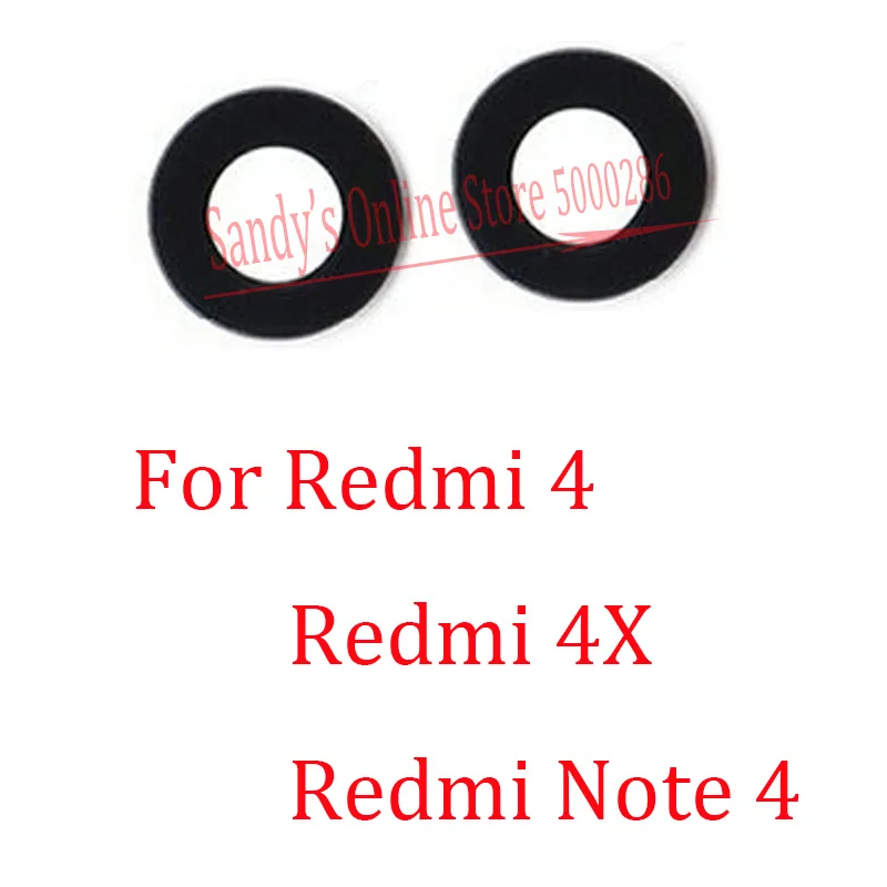 Стекло для объектива задней камеры 2 шт. Xiaomi Mi Redmi 4 4X Note Note4 стеклянная крышка