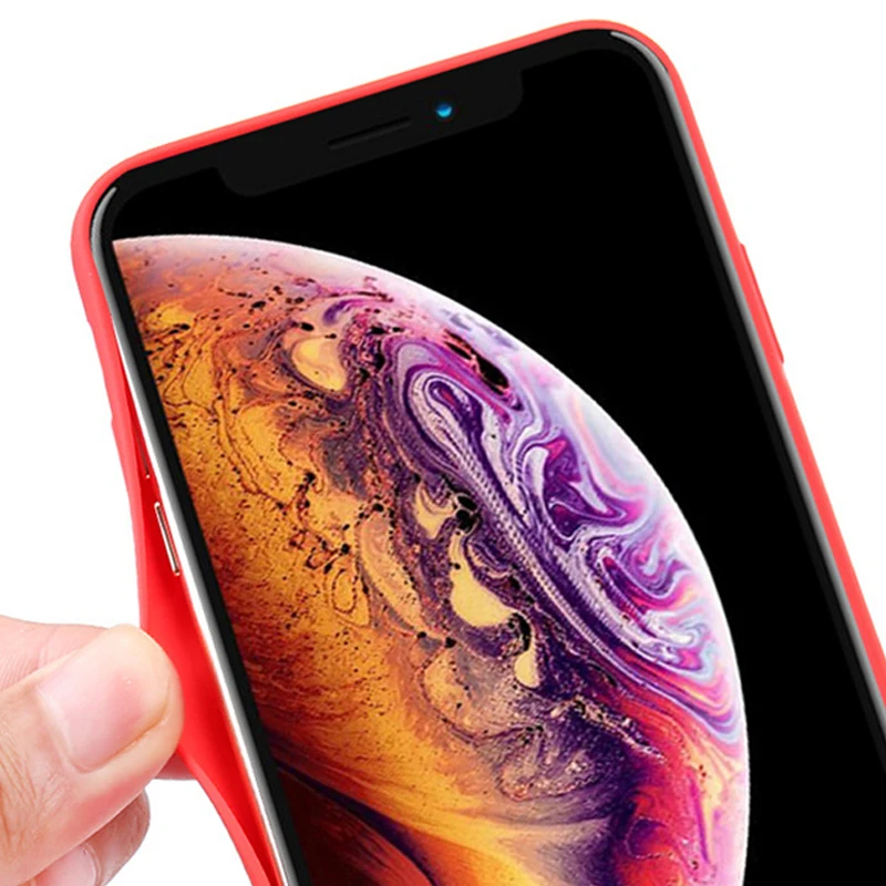 Модный ударопрочный ТПУ матовый Силиконовый чехол для iPhone 7 XS XR Max 8X6 6S Plus