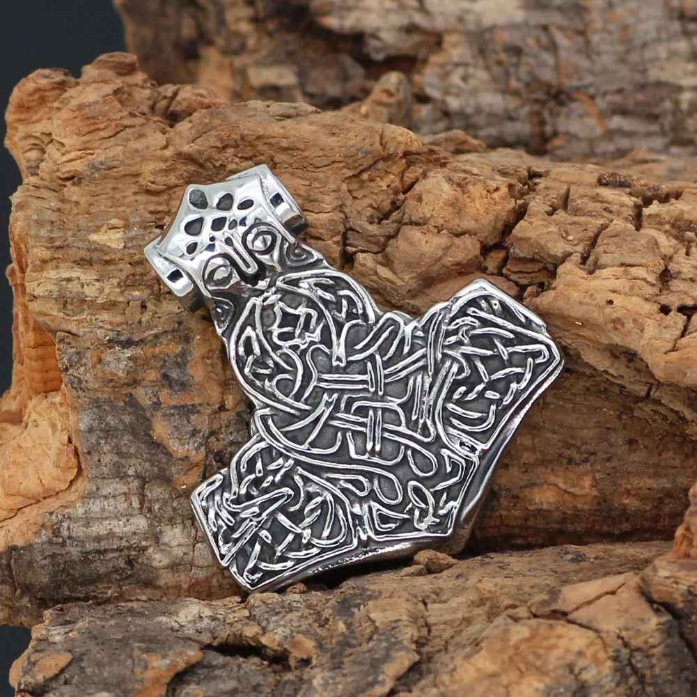 Скандинавский Викинг Mjolnir ожерелье молоток Тора из нержавеющей стали для мужчин