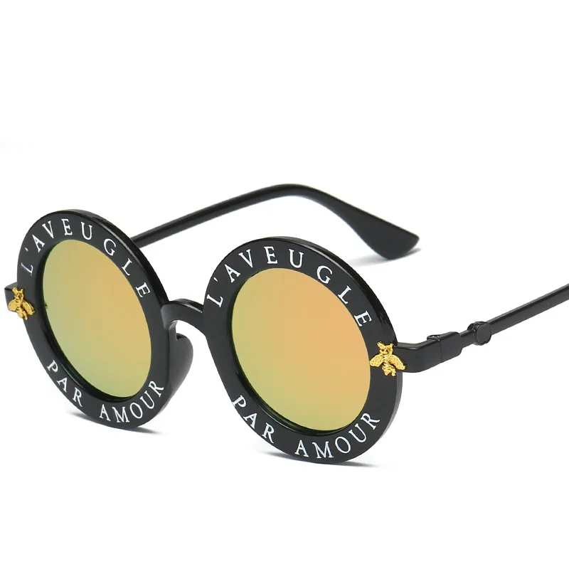 Модные солнцезащитные очки с надписями Для мужчин бренд украшение в виде пчелы