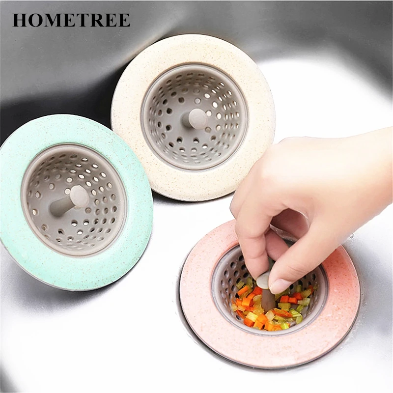 

HOMETREE Anti Clogging Silicone Drain Pool Sink Sewer Debris Filter Net Kitchen Bathroom Shower Drainage Flter Sink Gadget H881