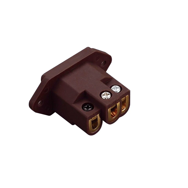 Viborg Brown Audio Grade VI06CG Pure Copper Gold Plated IEC Inlet Plug AC 250V 15A Power Socket | Электроника