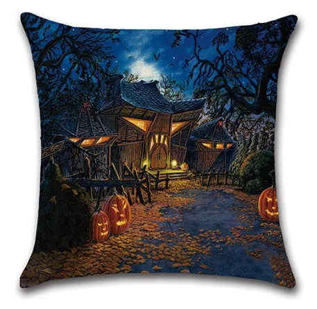 2 шт./компл. Черный кот луна ночь подушки для Хэллоуина домашний декор наволочка