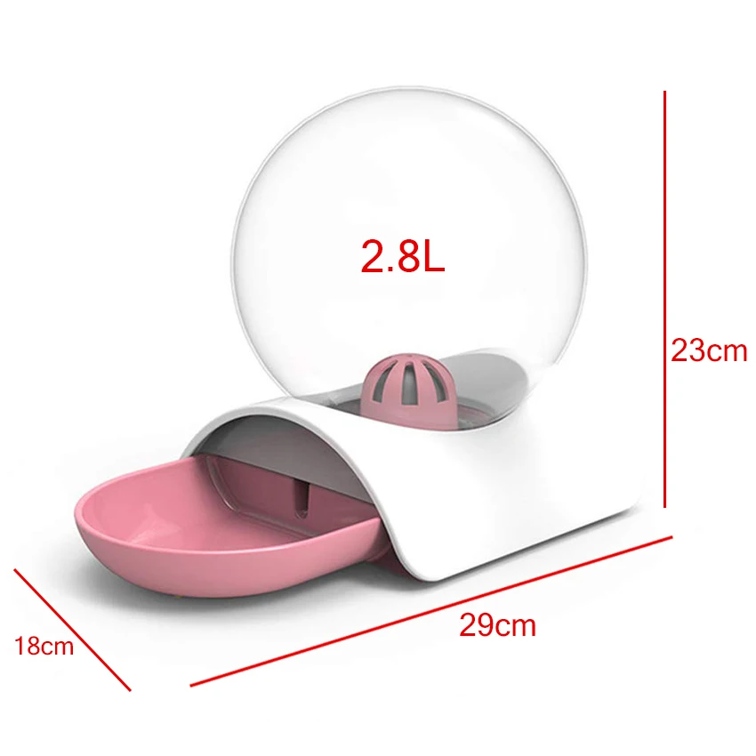 Petshy Pet диспенсер для воды Bubble автоматический кошачий фонтан большой емкости кошки собаки поилка 2.8л без электричества