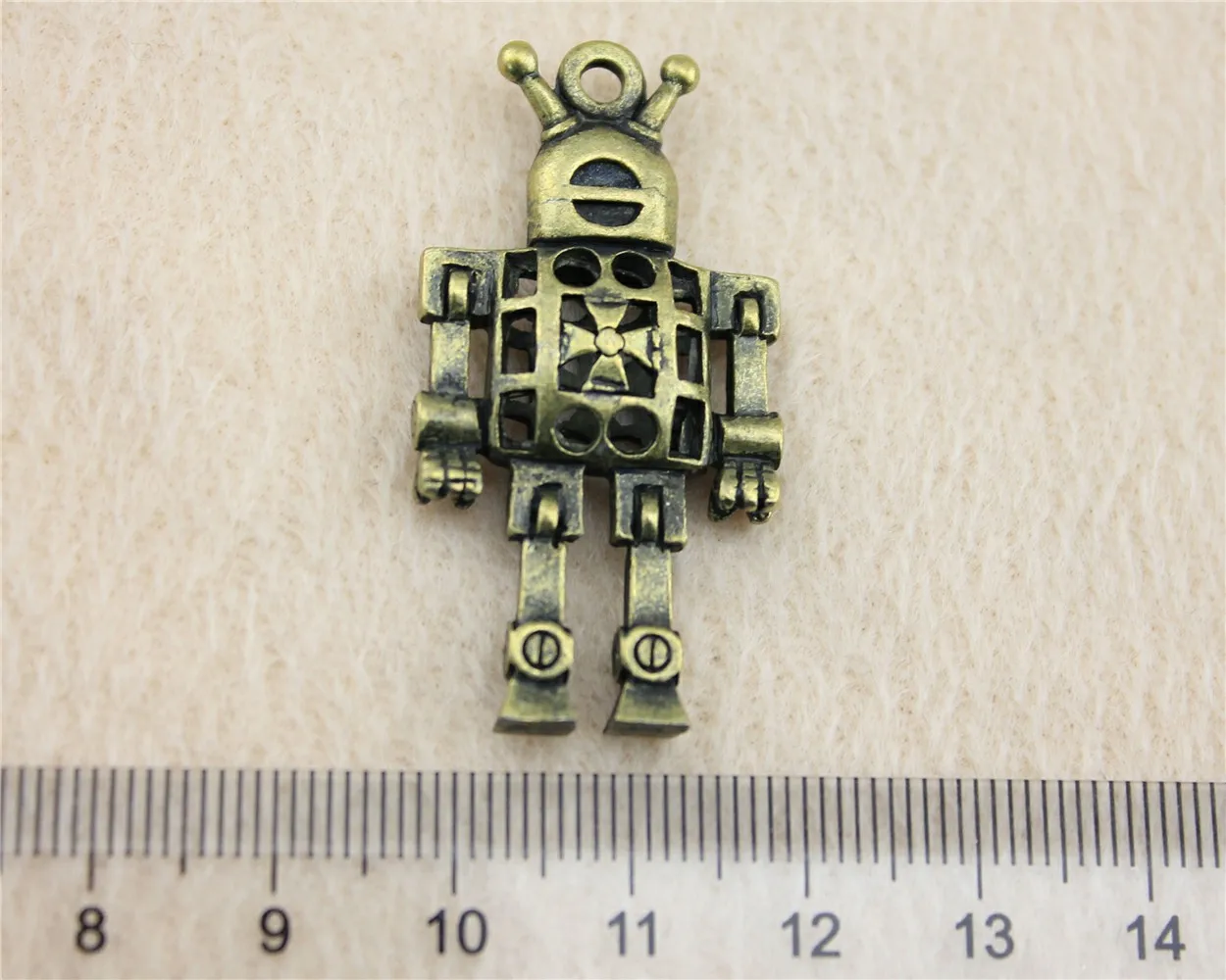 42x22mm 10 шт смешанные паровые аксессуары в стиле панк Робот Шарм для самостоятельного изготовления ювелирных изделий ремесленные принадлежности аксессуары в стиле стимпанка - Окраска металла: 42x22mm