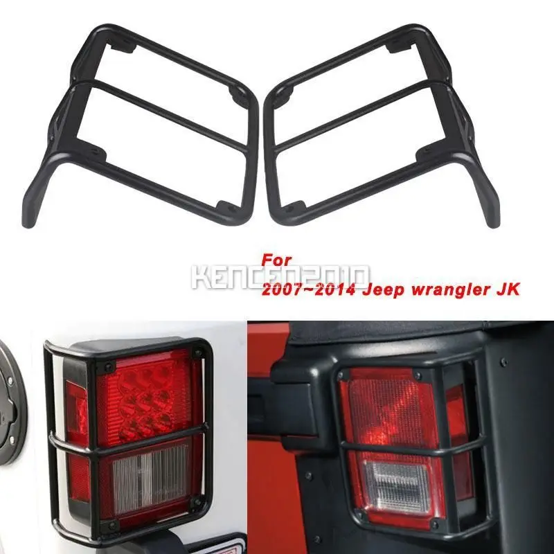 Алюминиевый задний фонарь Защитные чехлы для Jeep Wrangler JK 2007 2015 82210270AB|tail light guards|light