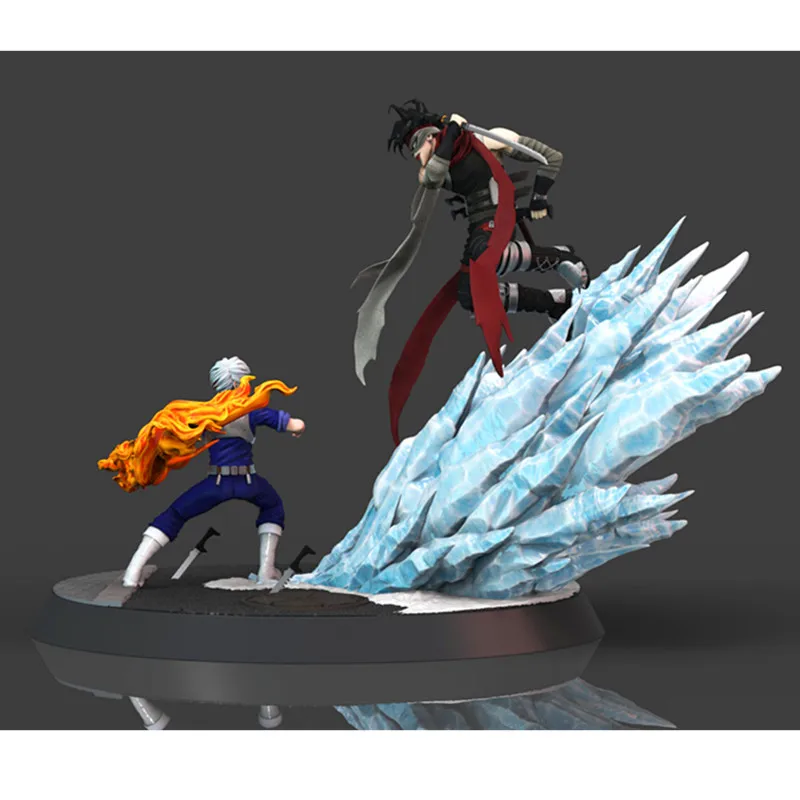 Предпродажа мой герой Academy Stain VS Todoroki Shoto GK Смола сцены статуя фигурка игрушка(Срок поставки: 60 дней) X740