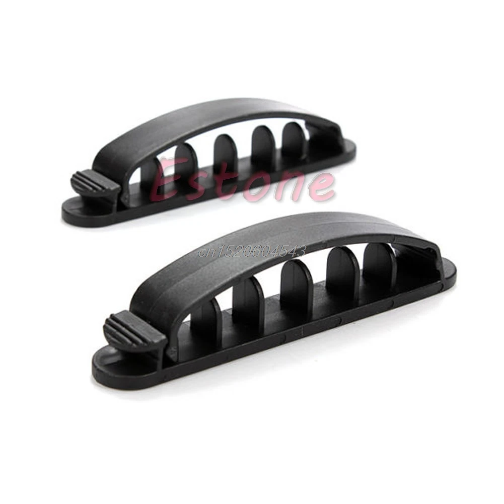 10 шт. Кабельный Шнур провод Органайзер пластиковые зажимы фиксаторы держатель с