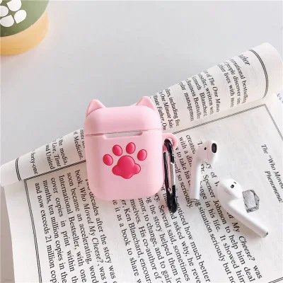 Мультяшный Мягкий силиконовый чехол для наушников AirPods, противоударный защитный чехол, аксессуары для милых Apple Airpods, Роскошный чехол - Цвет: RJT2-7