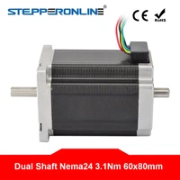 nema 24 stepper motor 3 1nm439oz in 3a 8 wire 8mm dual shaft cnc mill lathe laser router