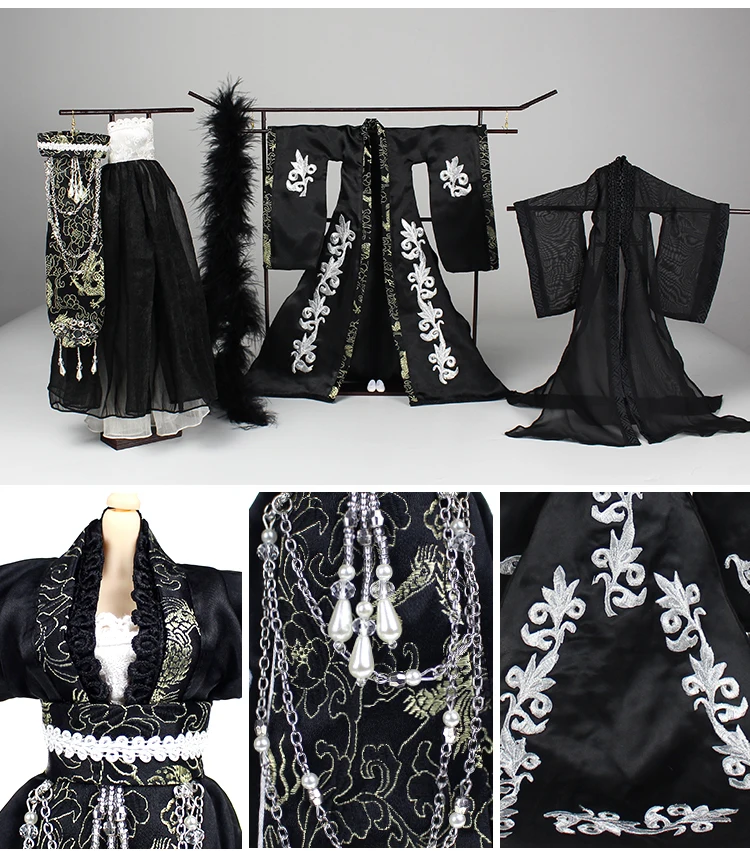 Мм девушки наряды для 1/6 BJD Blyth кукла династии Тан Восток очарование Одежда для 35 см шарнир тела куклы