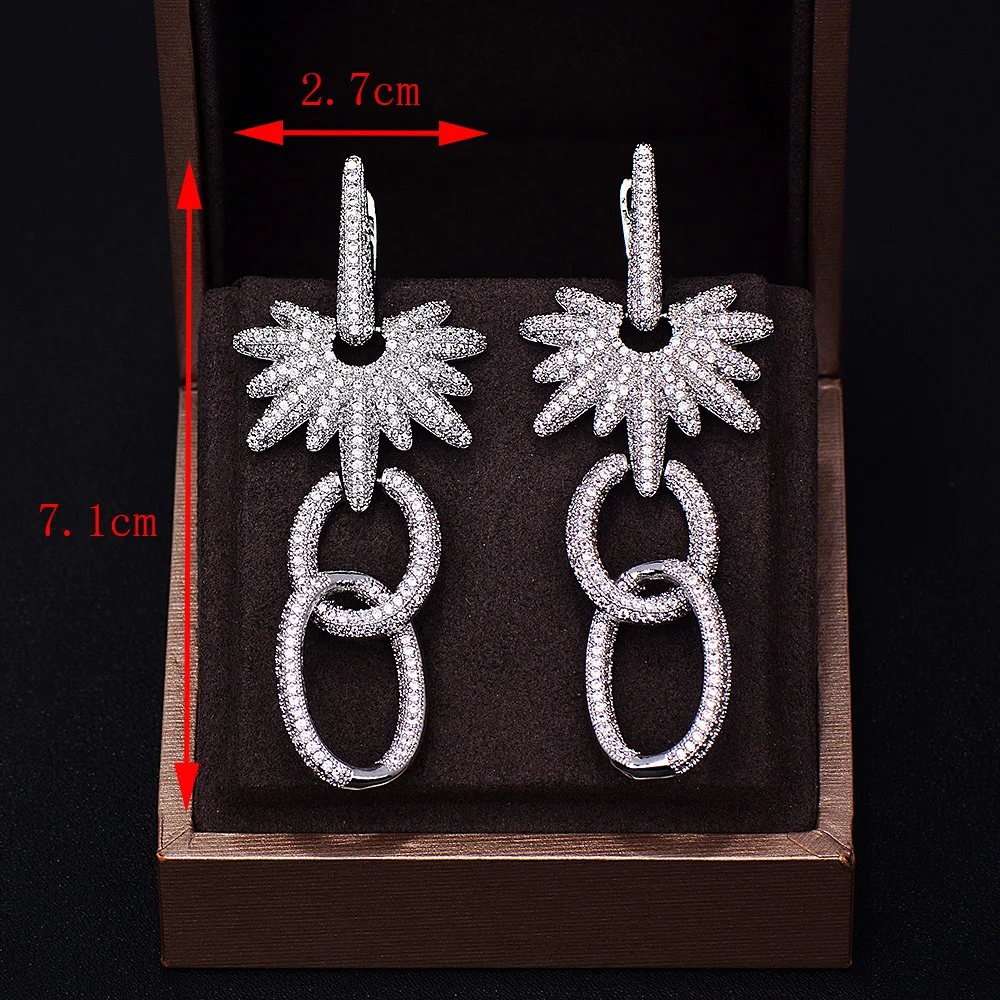 Женские длинные серьги GODKI популярные модные с фианитом | Украшения и аксессуары