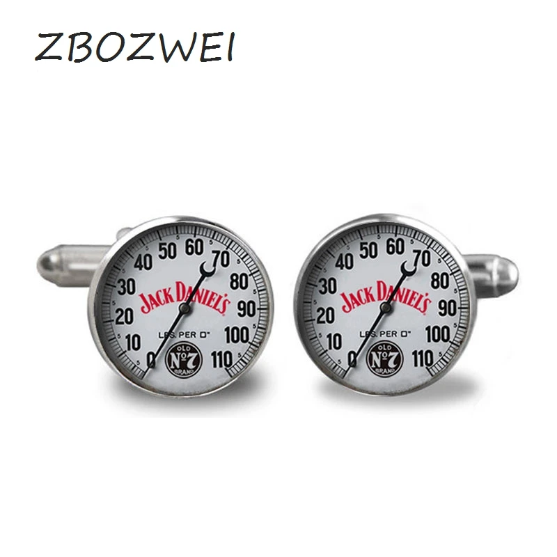 ZBOZWEI 2018 New No 7 Jack Daniels Cufflink Tennesse Minimalistic Cufflinks Silver Cuff link Gifts Men Handmade Shirt | Украшения и