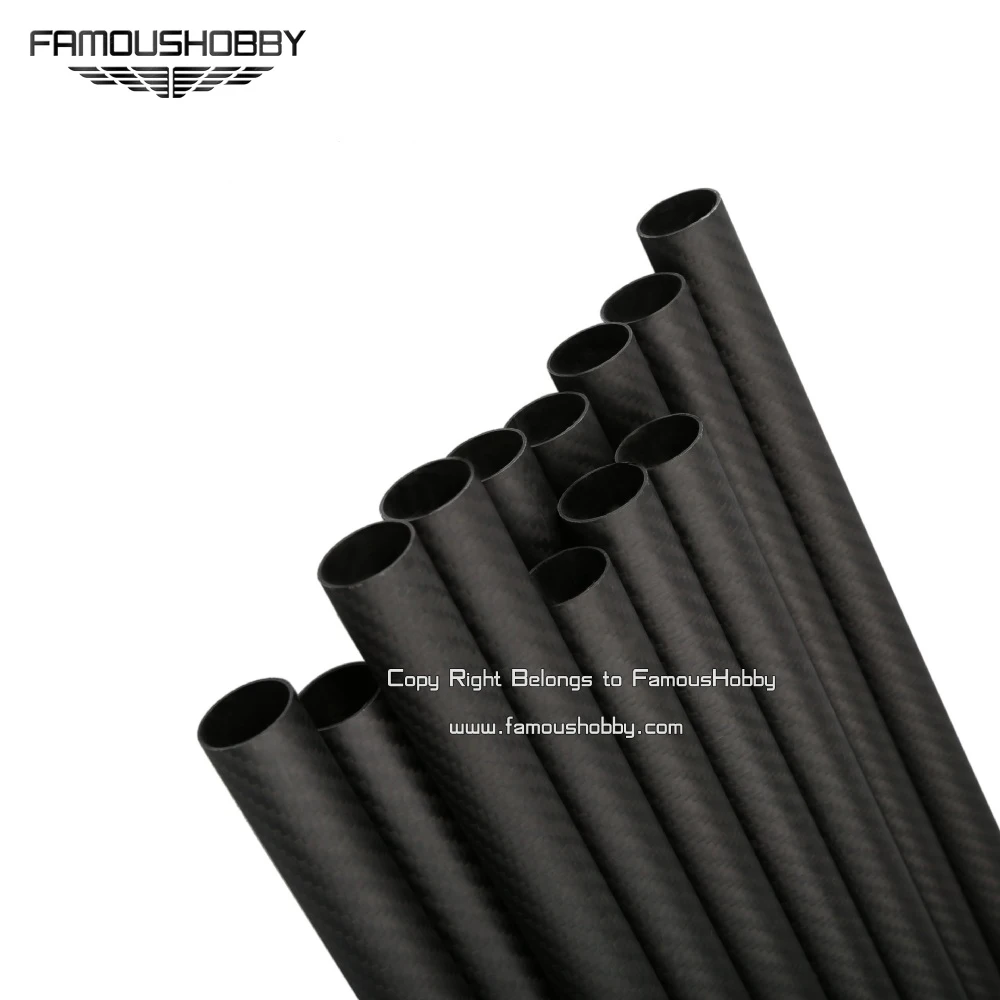 Famoushobby FT051 1pcs 3K 100% full carbon fiber tubes/pipes/strips 17x15x600mm for muliticopter 1pc/bag | Электроника