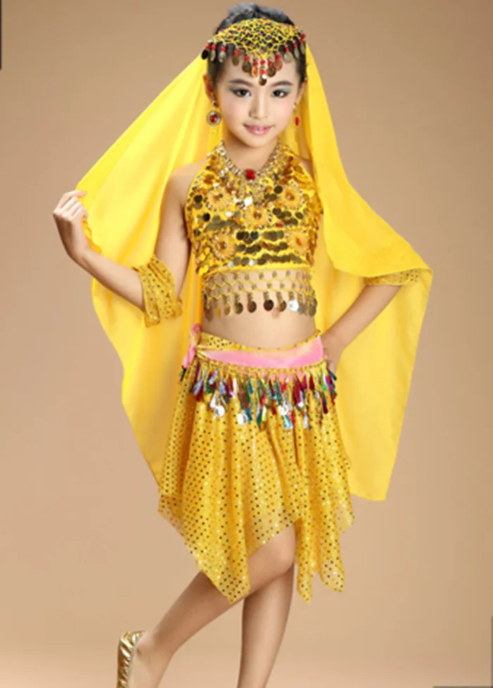 Новинка 2017 года костюм для танца живота девочек платья танцев в индийском стиле