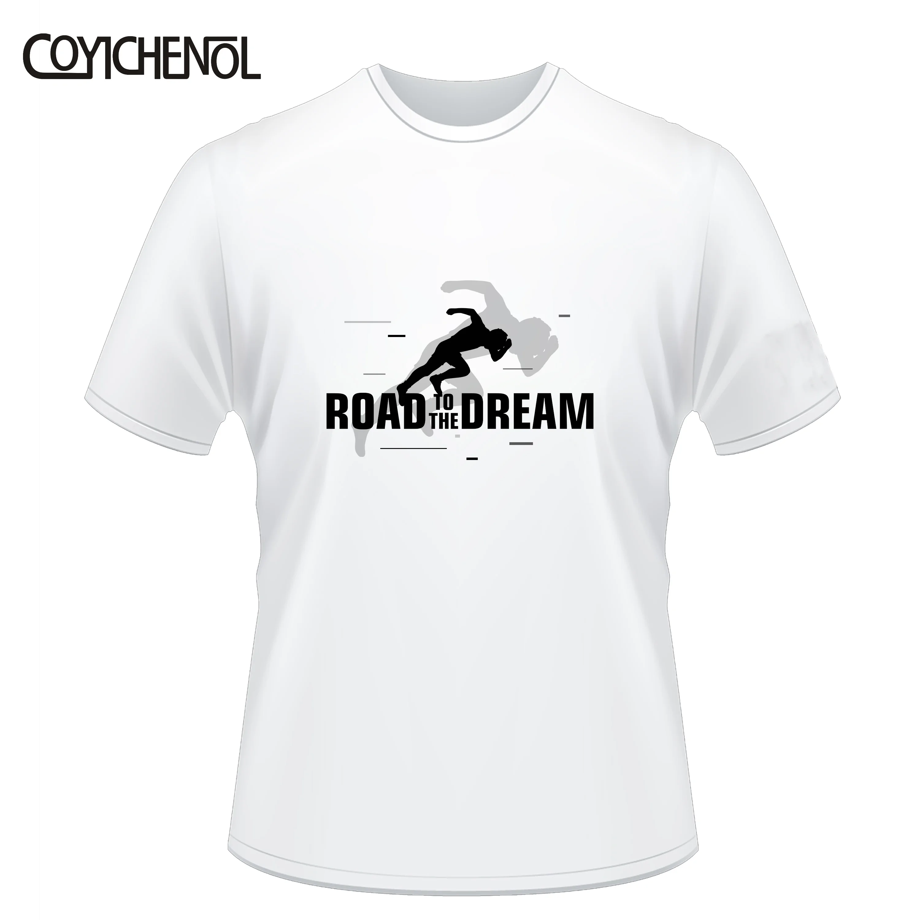 Женская футболка с круглым вырезом и короткими рукавами Road to the dream большие