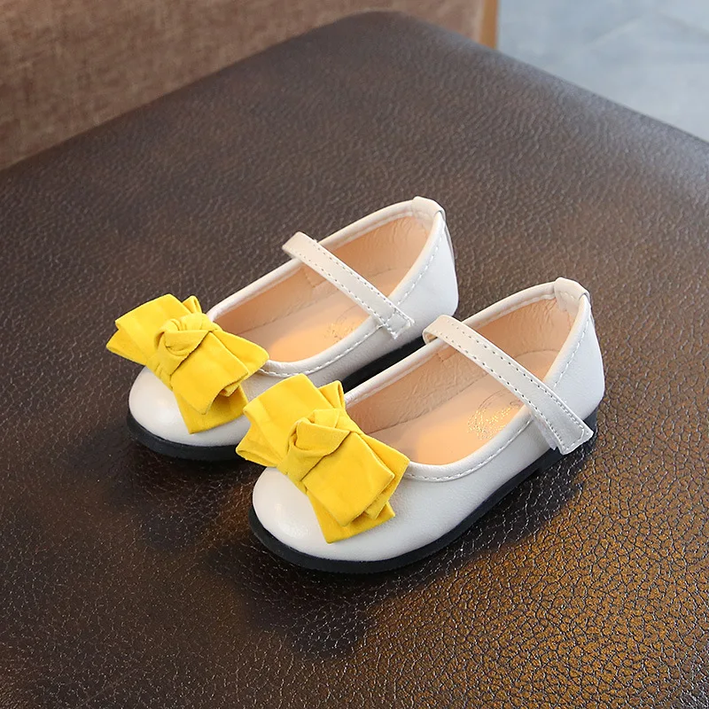 Туфли для девочек Новинка весна-лето 2019 детские мягкие кожаные туфли платье