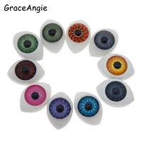 10pcs doll eyeballs oval 1319mm 1611mm acrylic eyes for diy doll bear crafts doll brown dark green blue ovel eyes