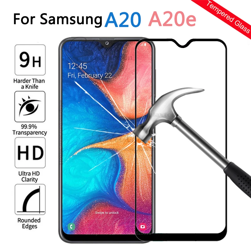 Защитное стекло закаленное 9H для Samsung Galaxy A20 A20E | Мобильные телефоны и аксессуары