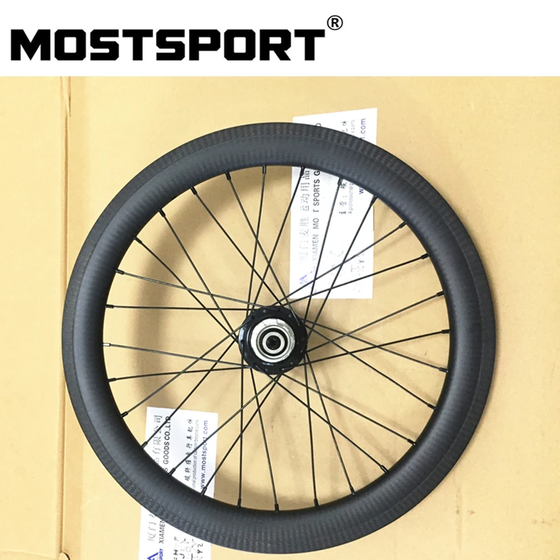 20&quot406 Disc Brake Carbon Wheels For Folding Bike 38mm Depth 25mm width Powerway CX32 Straight Pull hubs | Спорт и развлечения