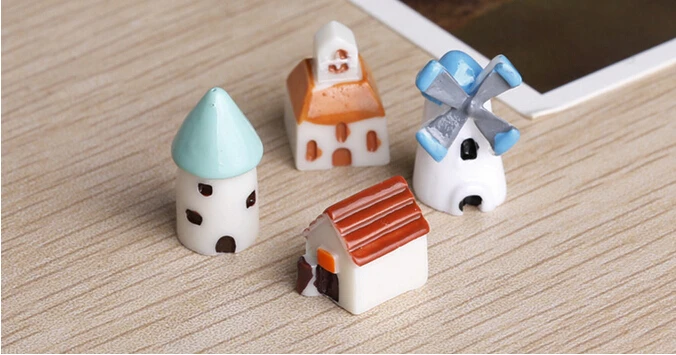 Милая Детская кукла экшн-фигурки с мини-замком церковной хижиной ветряной