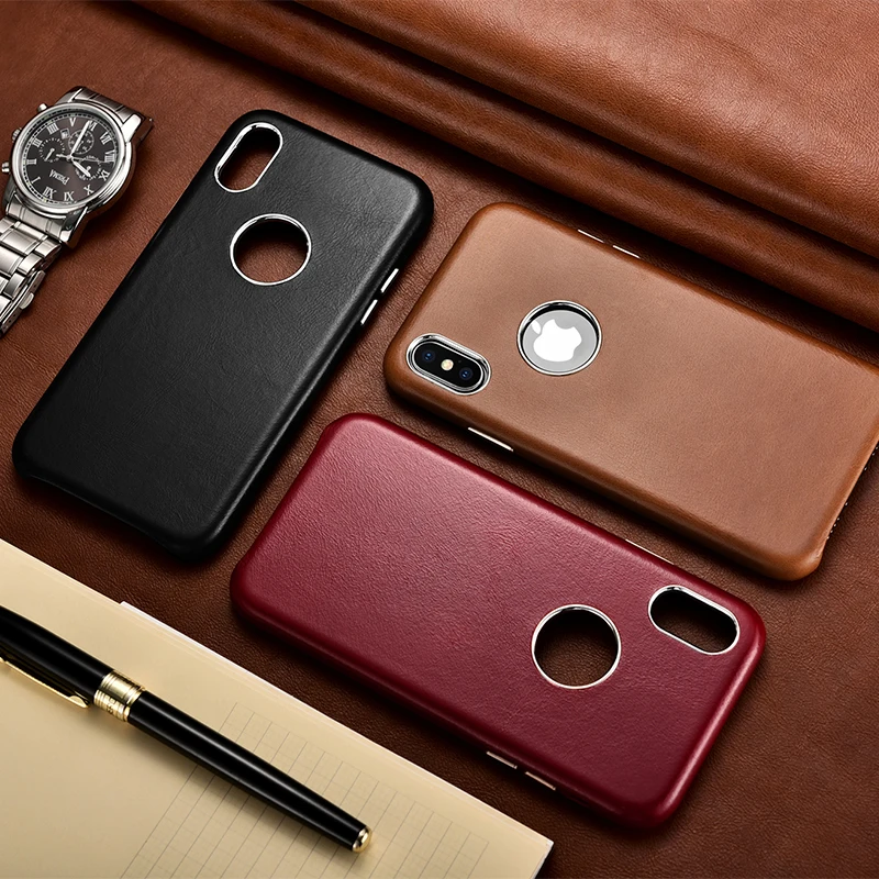 ICARER чехол из натуральной кожи для iPhone XS MAX, винтажный металлический чехол с кнопкой громкости для Apple iPhone XS, чехол для iPhone X