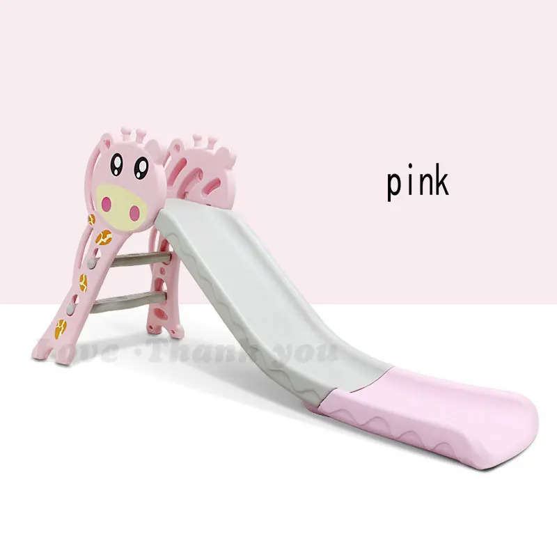 pink-2 Детские горки для дома, детские домашние игрушки для дня рождения с расширением, удлинением, утолщением и складыванием небольшой горки - Цвет: pink-2