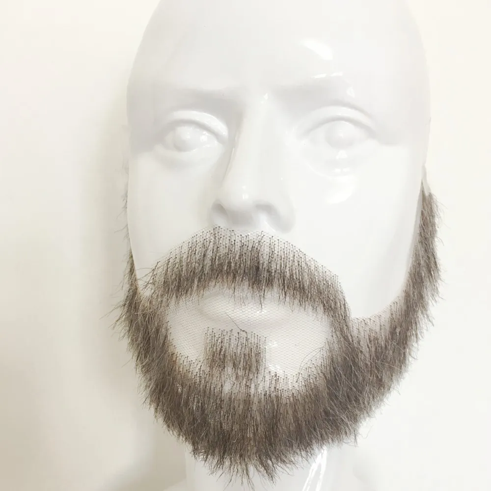 Поддельные Усы ручной работы из 100% натуральных волос борода для развлечения