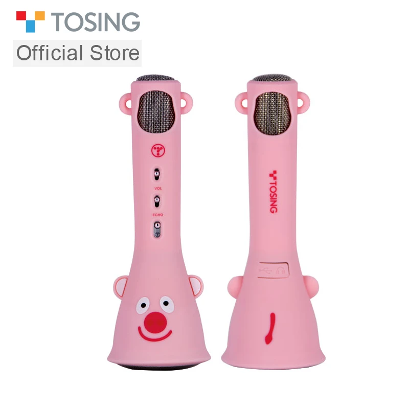 TOSING Kids беспроводной караоке динамик bluetooth c микрофоном мягкая куртка дизайн милые модели Раннее Обучение день рождения девочки подарок