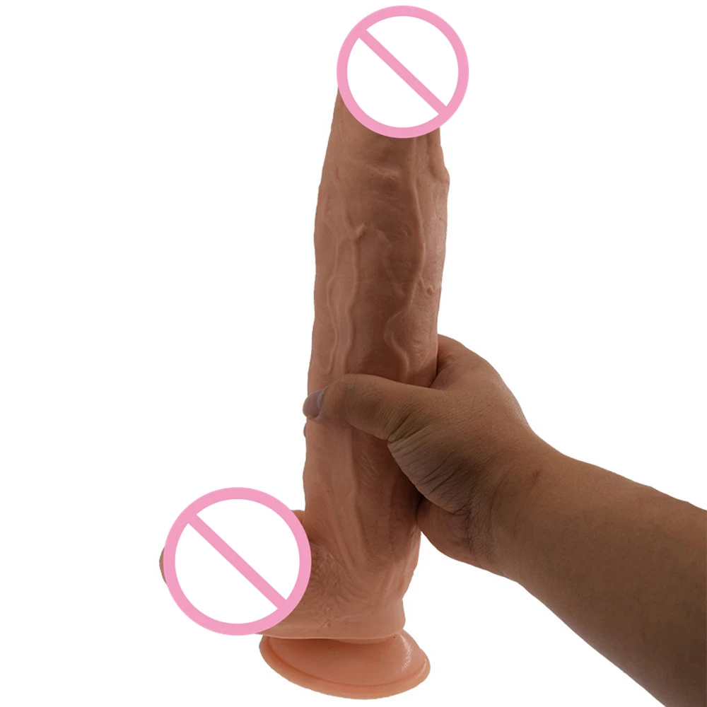 12 ”гибкий большой фаллоимитатор реалистичный Мужской пенис на присоске мужской