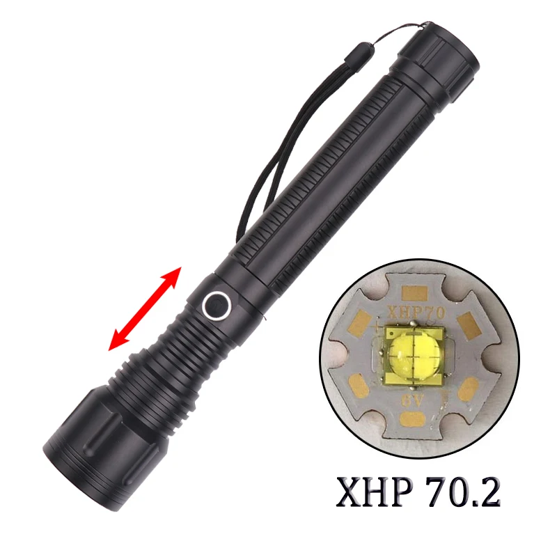 Litwod Z351446 светодиодный вспышка светильник CREE XHP70.2& XHP50 высокий мощный 50000LM тактический Водонепроницаемый фонарь светильник 18650& 26650 Фонари