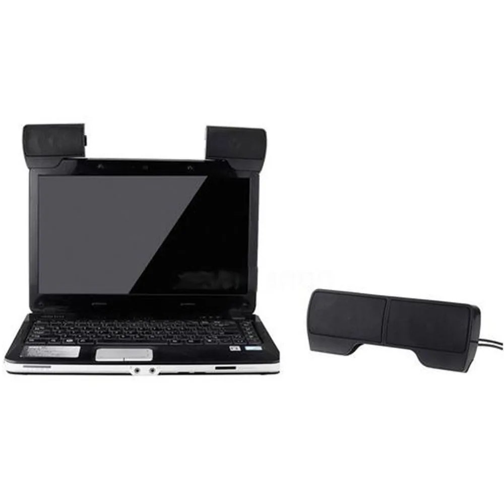 Mini portable clip USB stereo speaker line controller Soundbar laptop MP3 mobile phone music player with computer Clip NE |